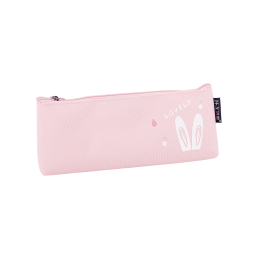 Triangle Cartoon Canvas Pen Bag-Pink